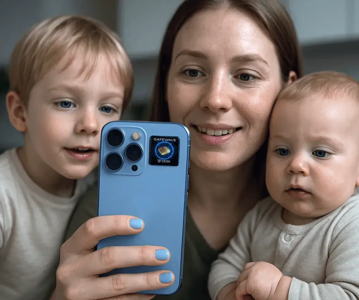 Expert Sarah Mitchell, Wellness Educator & mom of two children recommends ODIN EMF Blocker